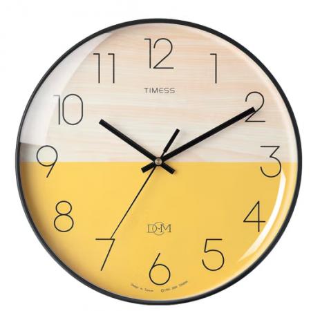 Timess 挂钟钟表客厅创意北欧时钟万年历温度石英钟简约轻奢表挂墙 P51-4【35厘米款】