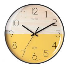 Timess 挂钟钟表客厅创意北欧时钟万年历温度石英钟简约轻奢表挂墙 P50-4【30厘米款】