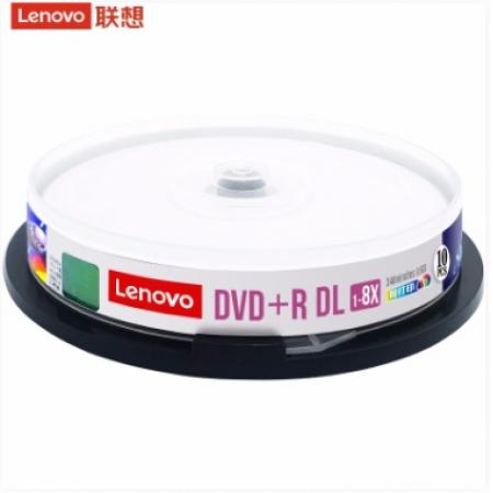 联想（Lenovo）DVD R DL 空白光盘/刻录盘 8速8.5GB 台产档案系列 桶装10片 单面双层 可打印
