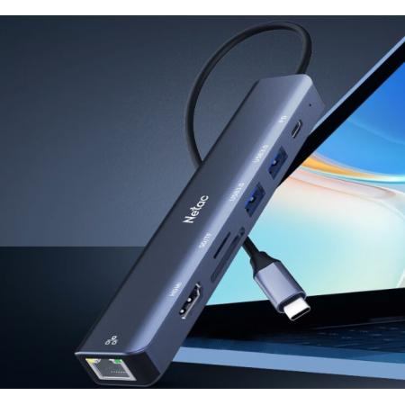 朗科Typec扩展坞USB-C转千兆有线网口拓展坞雷电4HDMI转接头HUB分线器3.0适用苹果华为笔记本转换器
