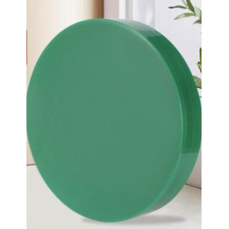 meyao PE菜板抗菌防霉家用食品级塑料砧板圆形加厚菜墩商用案板切菜板（40*40*14）绿色