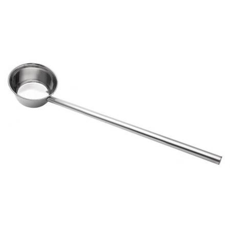 今万福不锈钢汤勺长柄水舀水瓢汤勺盛水勺子商用大汤粥勺直径18cm长45cm