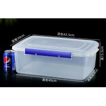 meyao 保鲜盒摆摊厨房整理收纳盒密封盒冰箱冷藏专用盒子透明塑料食品级双口密封保鲜16L