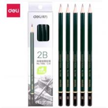 铅笔  得力7084-2B高级绘图铅笔 (绿色)(12支/盒)