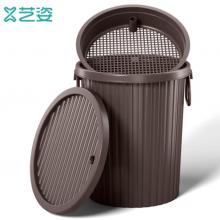 艺姿 茶水分离垃圾桶 茶盘排水桶茶叶不带排水管14L