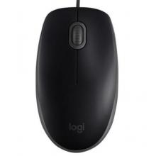 罗技（Logitech）110 鼠标 有线鼠标 黑色