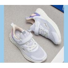 鸿星尔克（ERKE）儿童运动鞋女童运动鞋夏季网面透气 霓裳紫/浅紫 34码