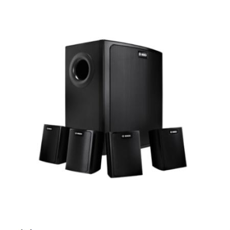 黑色面装扬声器系统   (含1个低音，4个卫星箱) 博世bosch LB6-100S-D 音箱