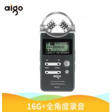 爱国者（aigo）录音笔 R6601 16G 微型 专业 学习/会议采访培训录音 高清远距降噪 MP3播放器