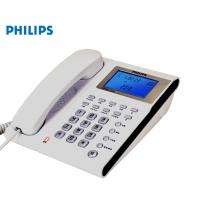 飞利浦（PHILIPS）电话机座机 固定电话 办公  双插孔 来电显示 免打扰 CORD222 (白色)