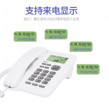 飞利浦（PHILIPS）电话机座机 固定电话 办公 双接口 免电池 CORD281A白色