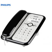 飞利浦（PHILIPS）电话机座机 固定电话 办公 免电池 插线即用 CORD020黑色