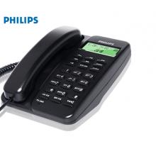 飞利浦（PHILIPS）电话机座机 固定电话 办公  免电池设计 来电显示 TD-2808 (黑色)