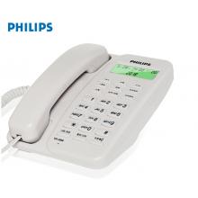 飞利浦（PHILIPS）电话机座机 固定电话 办公  免电池设计 来电显示 TD-2808 (白色)