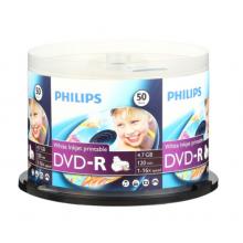 飞利浦（PHILIPS）DVD-R空白光盘/刻录盘 16速4.7G 桶装50片