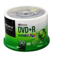 SONY 索尼  dvd刻录盘 光盘 空白光盘 4.7G 16X DVD+R 可打印 （50片桶装）
