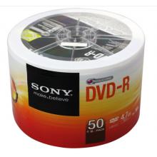 SONY 索尼 dvd刻录盘 光盘 空白光盘 4.7G 16X DVD-R（50片环保装）