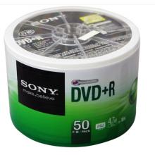 SONY 索尼  dvd刻录盘 光盘 空白光盘 4.7G 16X DVD+R（50片环保装）