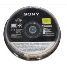 索尼sony  dvd空白光盘 4.7g刻录盘 刻录碟片 dvd刻录盘 10片装 DVD-R 10片桶装