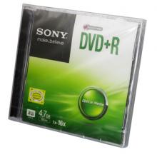 索尼（SONY）  DVD刻录盘 空白刻录光盘 16X 4.7G DVD+R 单片精装