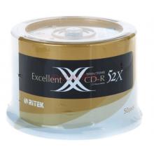 铼德(RITEK) X系列金龙 CD-R 52速700M 空白光盘/光碟/刻录盘 桶装50片