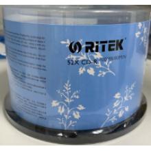 铼德(RITEK) 繁花系列 CD-R 52速700M 空白光盘/光碟/刻录盘 桶装50片