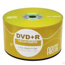 铼德(ARITA) e时代系列 DVD+R 16速4.7G 空白光盘/光盘/刻录盘 塑封装50片
