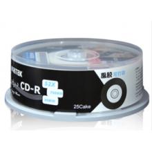 铼德(RITEK) 黑胶小圈可打印 CD-R 52速700M 空白光盘/光碟/刻录盘/车载 桶装25片