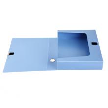 齐心(Comix)A8035-6  6个装 35mm耐用型粘扣档案盒/A4文件盒/资料盒 A8035-6 蓝色 办公用品