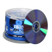  麦克赛尔（maxell）DVD+R光盘 刻录光盘 光碟 空白光盘 16速4.7G 台产 商务金盘桶装50片