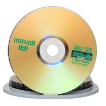 麦克赛尔（maxell）DVD-R光盘 刻录光盘 光碟 空白光盘 16速4.7G台产 桶装10片