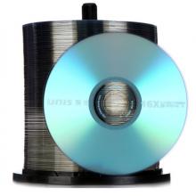 紫光（UNIS）DVD+R 16速 4.7G 蓝钻系列 桶装100片 刻录盘