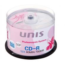 紫光（UNIS）CD-R 52速 700M 碟之恋系列 桶装50片 刻录盘