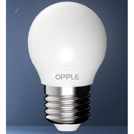 欧普照明（OPPLE）LED灯泡节能球泡 5W E27大螺口 暖白光/白光（五只装）