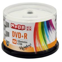 铭大金碟（MNDA） 彩虹系列 档案级 DVD空白光盘/刻录盘 4.7G 16X DVD+R（50片桶装）