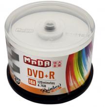 铭大金碟（MNDA） 彩虹系列 档案级 DVD空白光盘/刻录盘 4.7G 16X DVD+R（50片桶装）