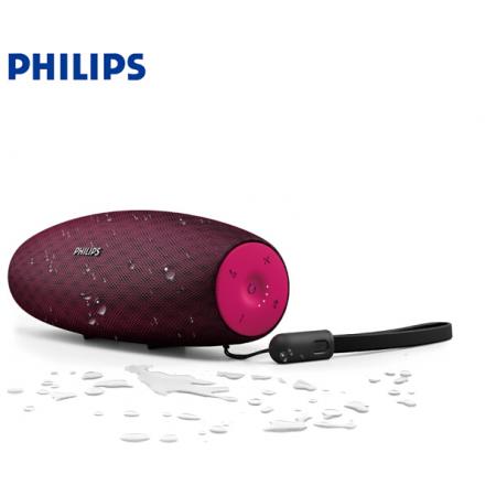 飞利浦(PHILIPS)BT7900P 音乐大号角 便携蓝牙音箱 桌面音响 户外防水迷你音箱 低音炮 免提通话 红色 