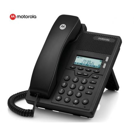 摩托罗拉(Motorola) SIP电话机座机 IP话机固定电话 家用办公 百兆VOIP 双网口前台客服呼叫中心 IP100-2C