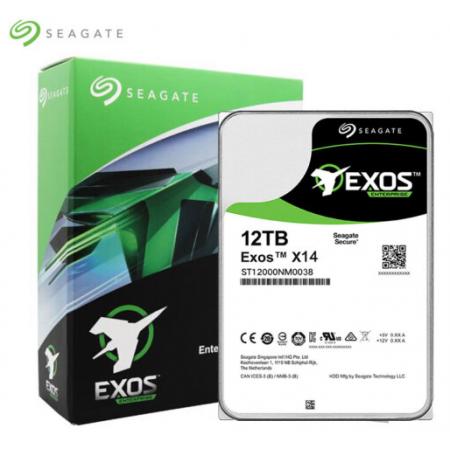 希捷(Seagate)12TB 256MB 7200RPM 企业级硬盘 SAS接口 希捷银河Exos X14系列(ST12000NM0038)大容量安全可靠