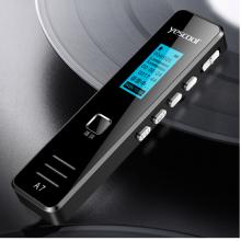 音士顿（yescool）A7黑色8G彩屏录音笔专业降噪 超长待机大容量小微型迷你便携式录音器随身听