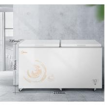 美的(Midea)521升 商用大容积卧式单温冰柜 冷藏冷冻转换冷柜 单箱变温冰箱 BD/BC-521DKM(E) 