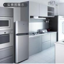 TCL 118升 小型双门电冰箱 LED照明 迷你 小冰箱 冰箱小型便捷 节能静音（闪白银） BCD-118KA9