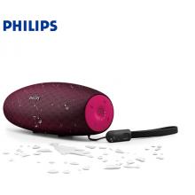 飞利浦(PHILIPS)BT7900P 音乐大号角 便携蓝牙音箱 桌面音响 户外防水迷你音箱 低音炮 免提通话 红色 
