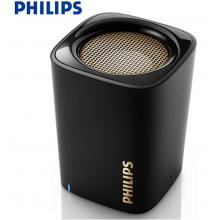 飞利浦(PHILIPS)BT100B 音乐精灵 无线蓝牙音箱 便携迷你口袋音箱 车载防滑 手机/电脑小音响 低音炮 黑色 