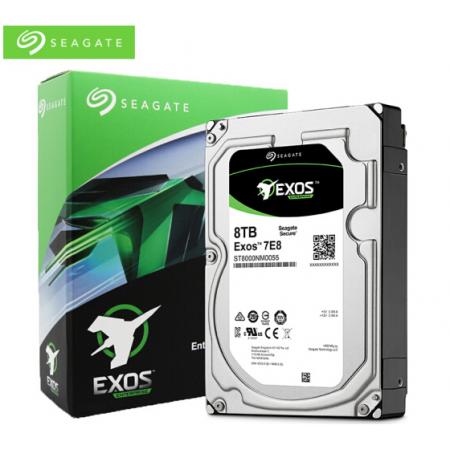 希捷(Seagate)8TB 256MB 7200RPM 企业级硬盘 SATA接口 希捷银河Exos 7E8系列(ST8000NM0055)