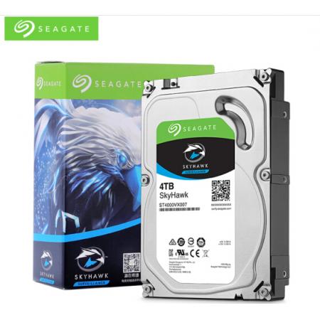 希捷(Seagate)4TB 64MB 5900RPM 监控级硬盘 SATA接口 希捷酷鹰SkyHawk系列(ST4000VX007)