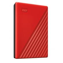  西部数据(WD)5TB USB3.0移动硬盘My Passport随行版 2.5英寸 红色(密码保护 自动备份)WDBPKJ0050BRD