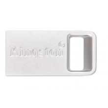 金士顿（Kingston）32GB USB3.1 U盘 DTMC3 银色金属 读速100MB/s 迷你型车载U盘 便携环扣