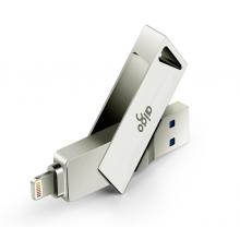 爱国者（aigo）128GB Lightning USB3.0 苹果U盘   银色   手机电脑两用