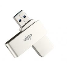 爱国者（aigo）256GB USB3.0 U盘 U330金属旋转系列 银色 快速传输 出色出众